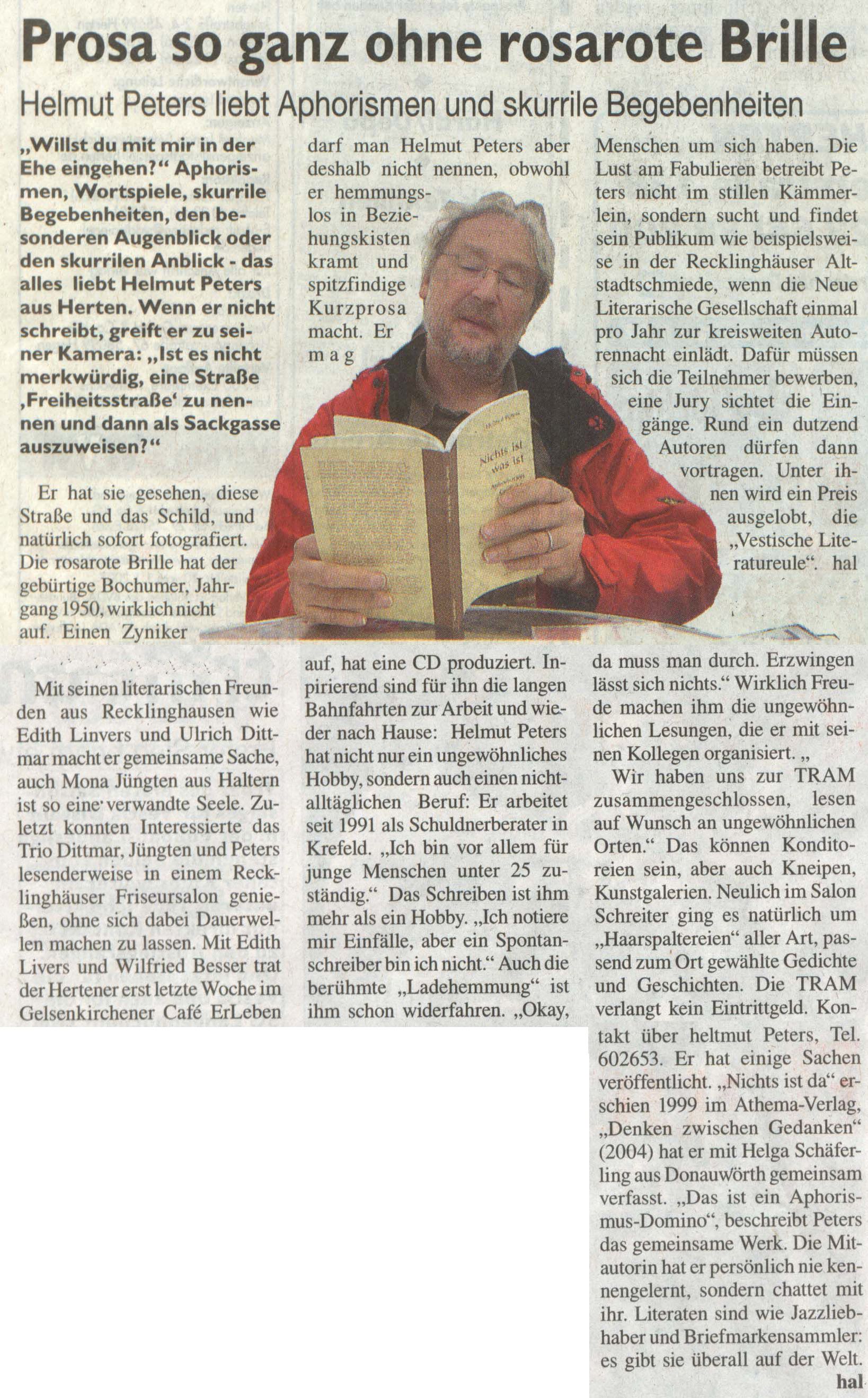Presseartikel Stadtspiegel v. 26.09.07