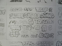 Graffiti, 9 Zeichnungen
