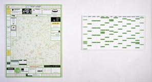 Landkarte und Kalender