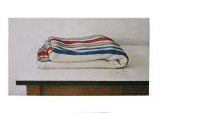 Gestreifte Decke