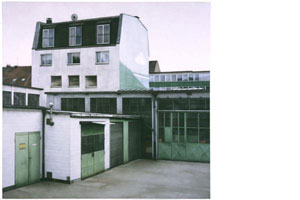 Hinterhaus mit Wandbild