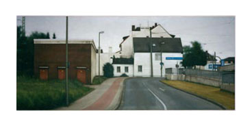 Straße mit Fahrradweg