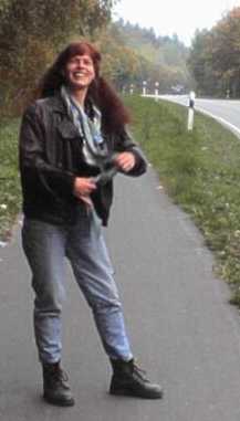 walking on the street