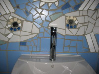 ~~fische~~ fliesen wand mosaik -ausschnitt