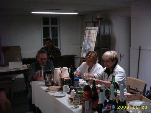 Mal-Meeting in Schwalenberg 28.-30.11.2003 (Frank, Manfred, Gitta und Alex)