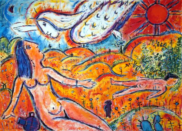 Hagar und Ismael in der Wüste © Ulrich Leive