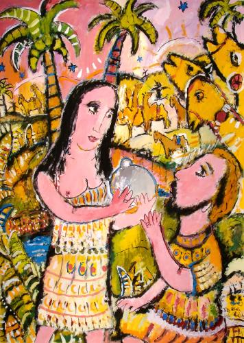 Rebekka und Elieser 1 © Ulrich Leive