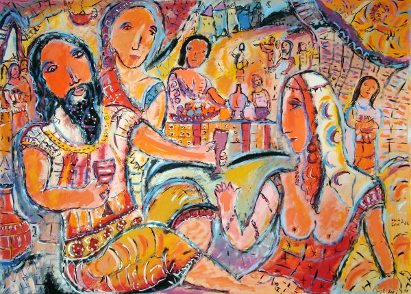 Judit und Holofernes beim Gastmahl © Ulrich Leive
