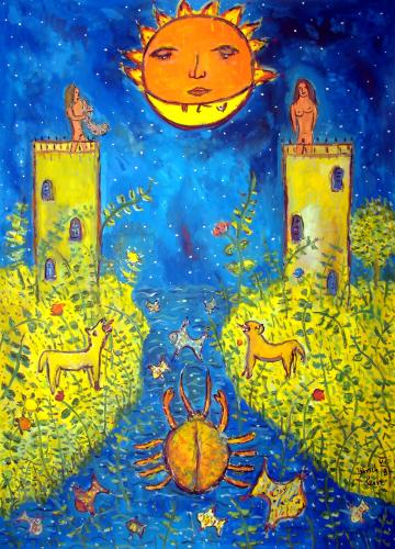 Tarot 18 Der Mond © Ulrich Leive