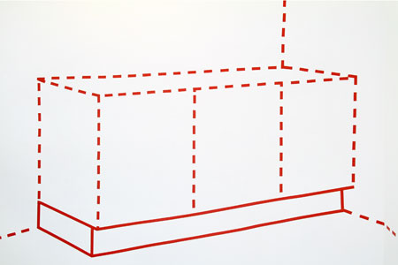 Wandzeichnung Galerie Sprungturm 3