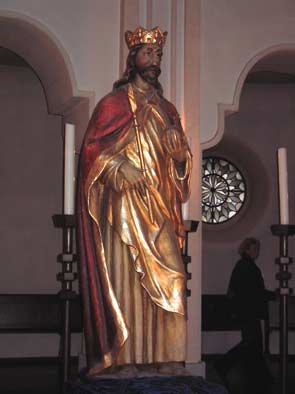 Christknigstatue vom  frheren Hochaltar 