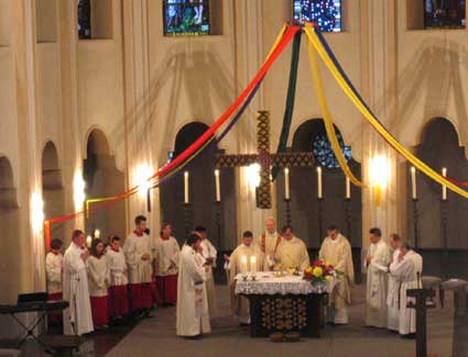 Gottesdienst beim Gemeindefest in St. Paulus im August 2005