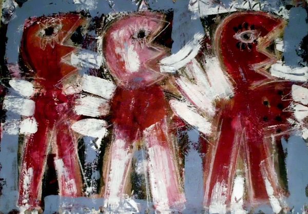 Drei rote Engel © Ulrich Leive