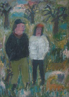 Paar im Wald, Wintertag - 2006 © Ulrich Leive