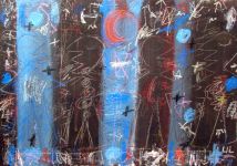 Figurenbild / Wanderer 119 - Roter Mond © Ulrich Leive
