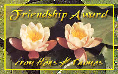 Friendship Award from Hans & Thomas