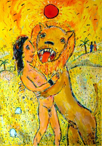 Samson und der Löwe