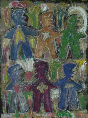Wanderer auf dem Weg II - 2005 © Ulrich Leive