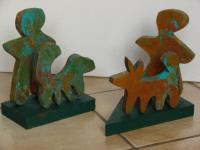 Begegnung - Bemalte Holzskulpturen I - 2003 © Ulrich Leive
