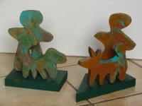 Begegnung - Bemalte Holzskulpturen I - 2003 © Ulrich Leive