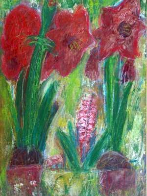 Amaryllis und Hyazinthen - 2005 ©Ulrich Leive